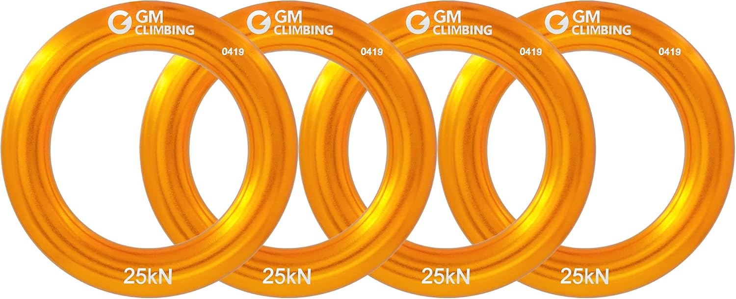GM CLIMBING Rappel Ring 25kN for Rock Climbing Arborist Rescue Slackline Hammock Pack
