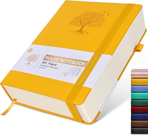 Cuaderno rayado, diario B5 de 365 páginas para escribir cuaderno con rayas universitarias, diario de cuero de tapa dura para mujeres y hombres, Cuaderno rayado, diario B5 de 365 páginas para escribir cuaderno con rayas universitarias, diario de cuero de tapa dura para mujeres y hombres,