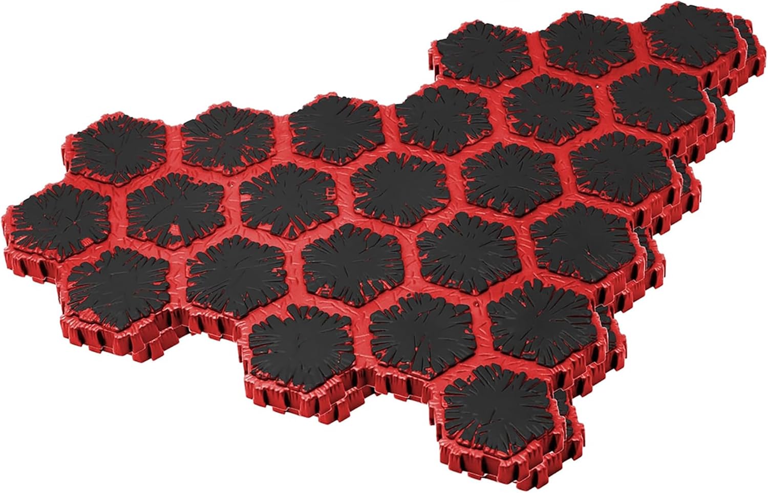 Renegade Game Studios Heroscape: Lava Fields of Valhalla Terrain Expansion, 120+ Hex Tiles, 4 Lava Rock Outcrop Pieces