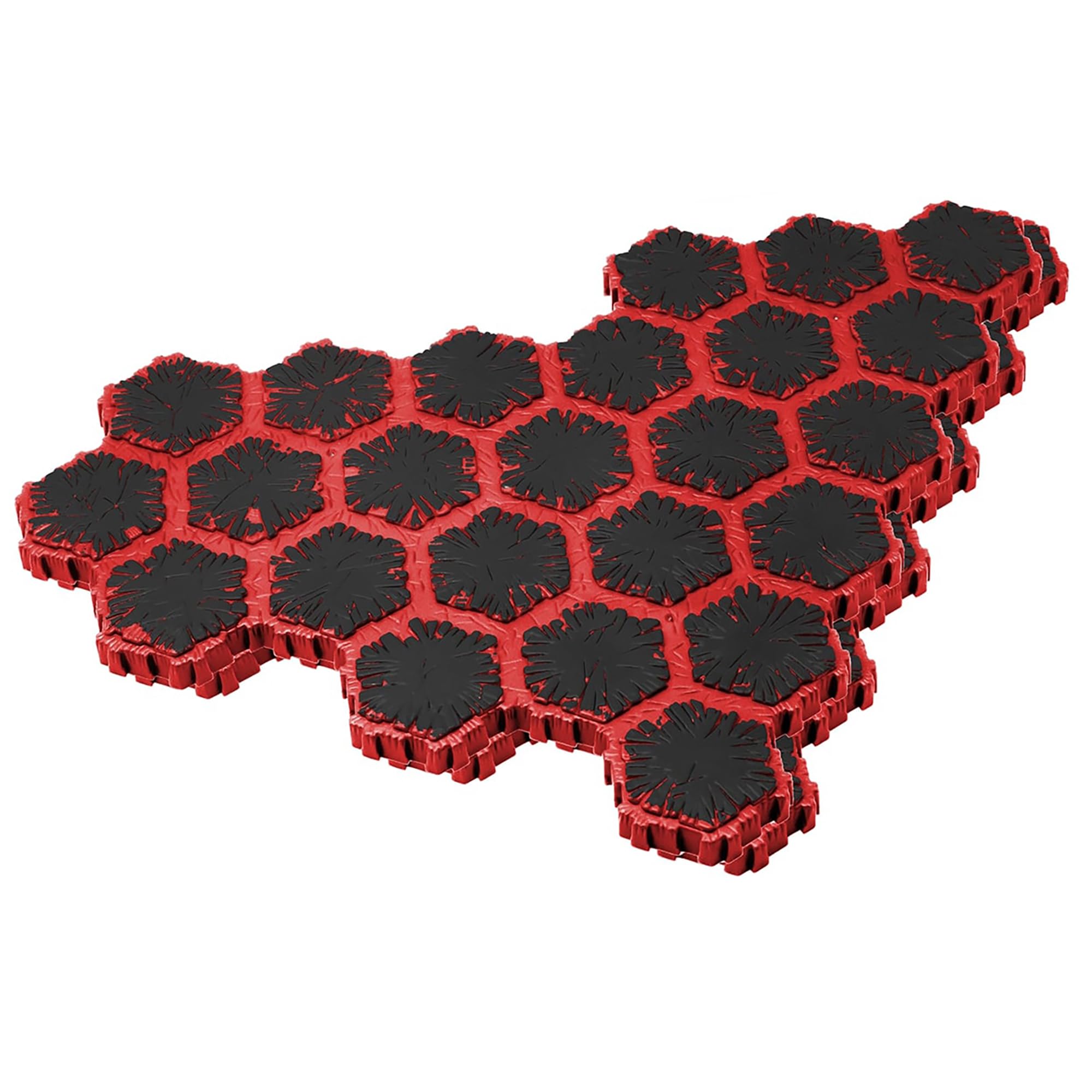 Gry Renegade: Heroscape : Pola lawy Valhalli - rozszerzenie terenu, miniaturowe akcesoria do gry, ponad 30 sztuk sześciokątnych, 4 sztuki skał lawowych