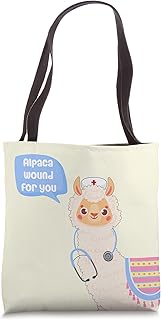 Alpaca Wound for You Cute Llama Wound Care Nurse Gift Tote Bag