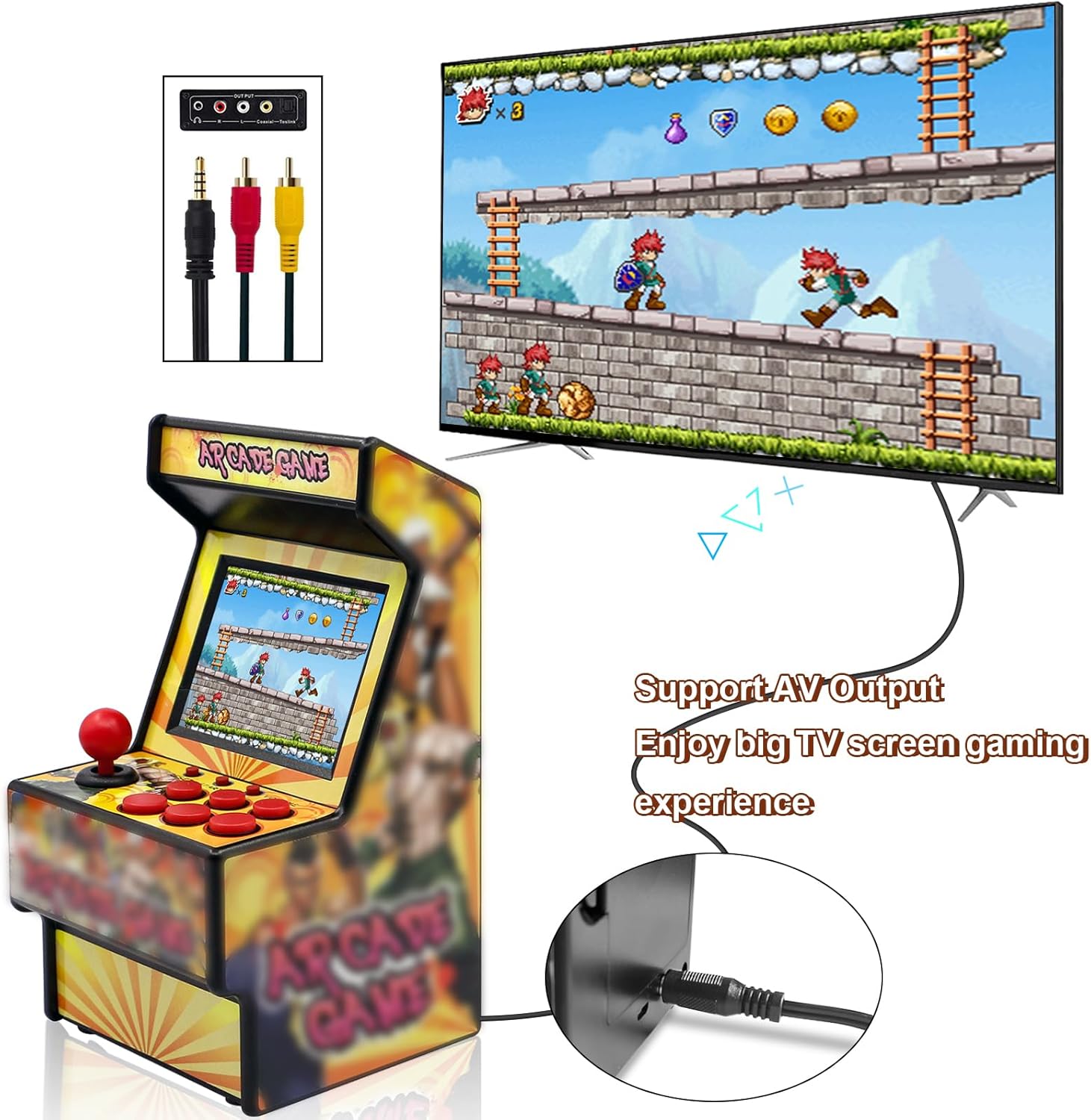 Mini Video Games Machine - 156 Retro Games Console Playable - 2.8 Inch Screen Handheld Gaming Device Support AV Output - Electronic Birthday Xmas Gift for Kids Adults 6 71mP2aErDaL. AC SL1500