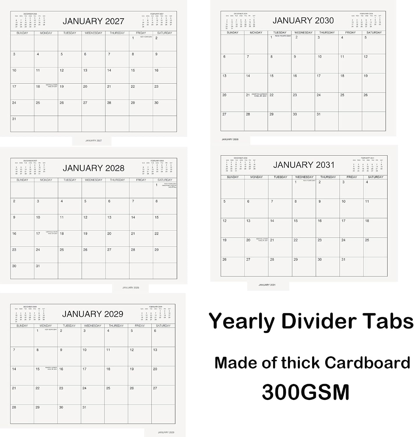 Ritadeshop 5 Year Calendar Planner Blue image 3