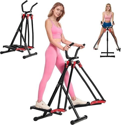 Máquina de ejercicios Air Walker, entrenador elíptico Space Walker con pantalla LCD, resistencia ajustable para uso doméstico, equipo de