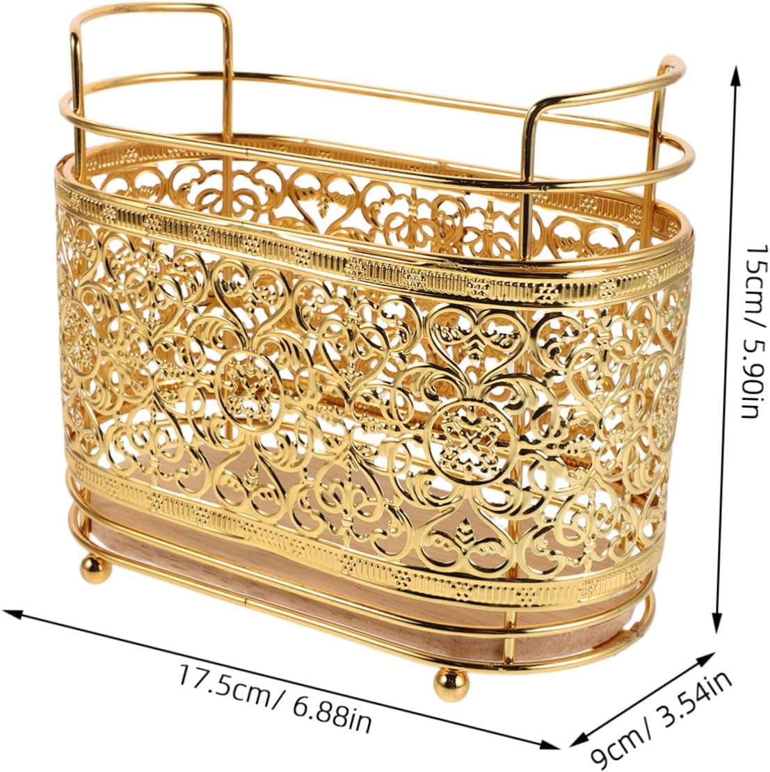 KICHOUSE Gold Metal Makeup Brush Holder Rack for Brush Pens and Brushes