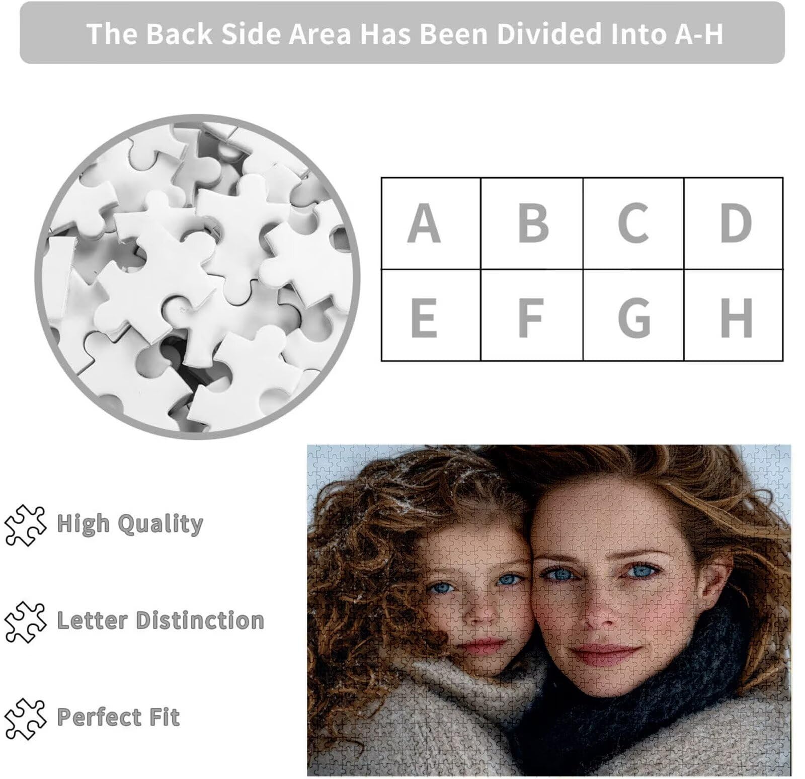 Personalisiertes Puzzle mit Eigenem Foto - 1000/1314/1500/2000/3000/4000/5000 Teile, Puzzle Selbst Gestalten, Personalisierte Geschenk für Familie, Paare & Haustierfans Geburtstag, Weihnachten C-2406