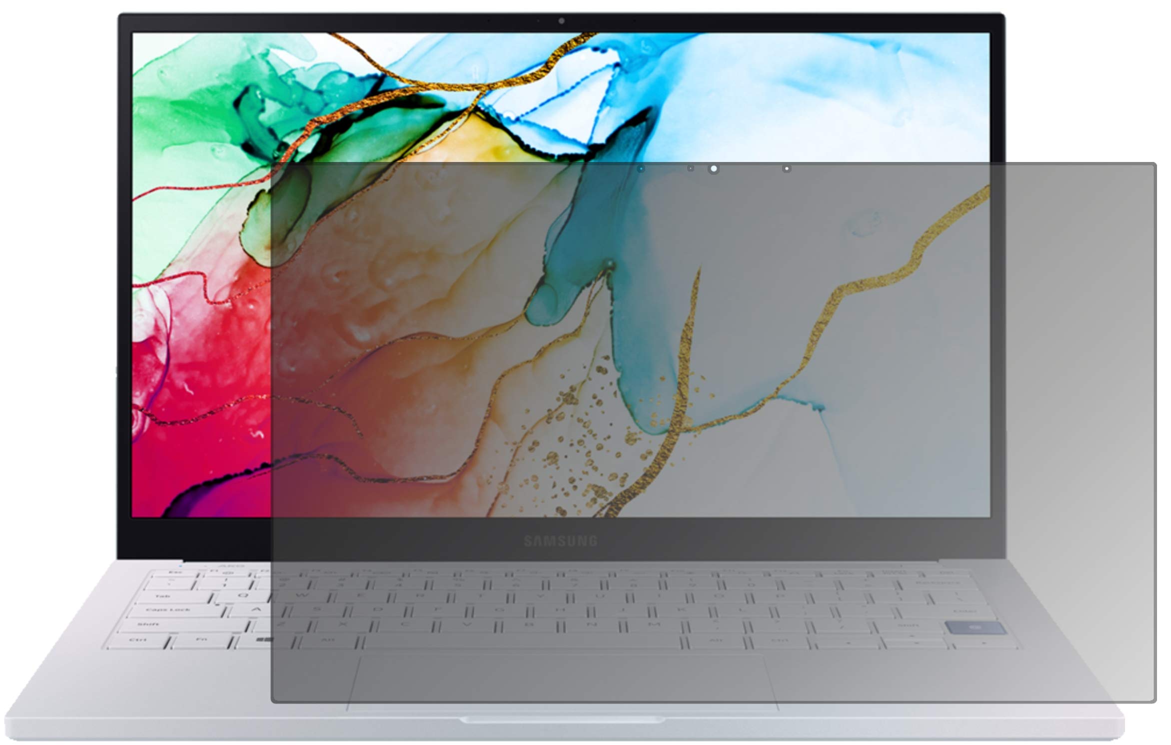 dipos Pellicola Privacy per Samsung Galaxy Book Ion 13.3 Zoll | Protezione schermo opaca Anti-Spia a 4 Vie, si adatta perfettamente, antigraffio, senza bolle, autoadesiva