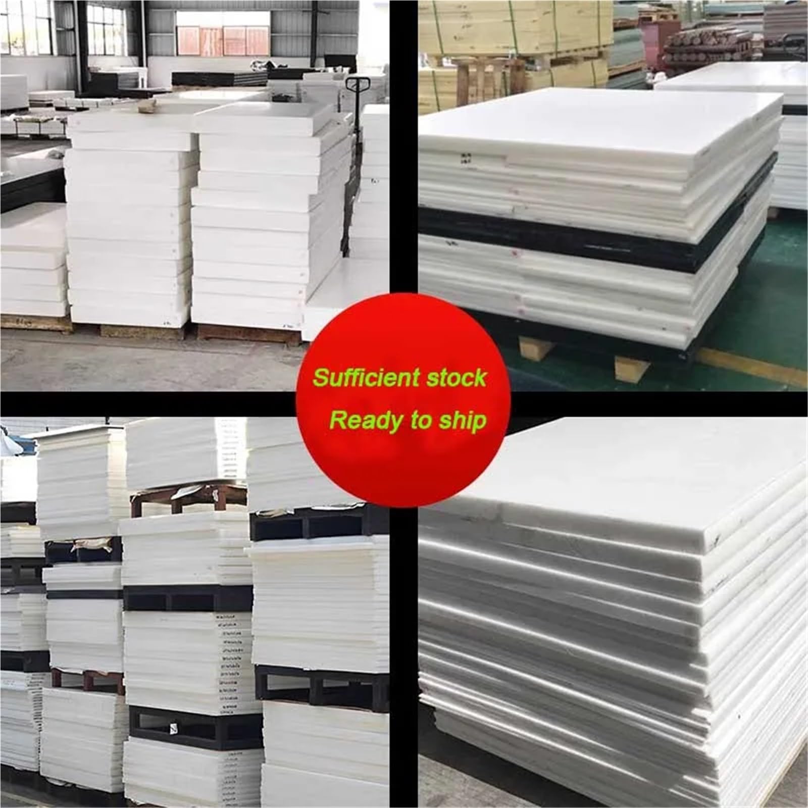 Varilla nylon Desgaste - proceso plástico de nylon blanco resistente del cojín perforación bloque Rod PA66 la barra cuadrada(White,1pcs 15x300x300mm)
