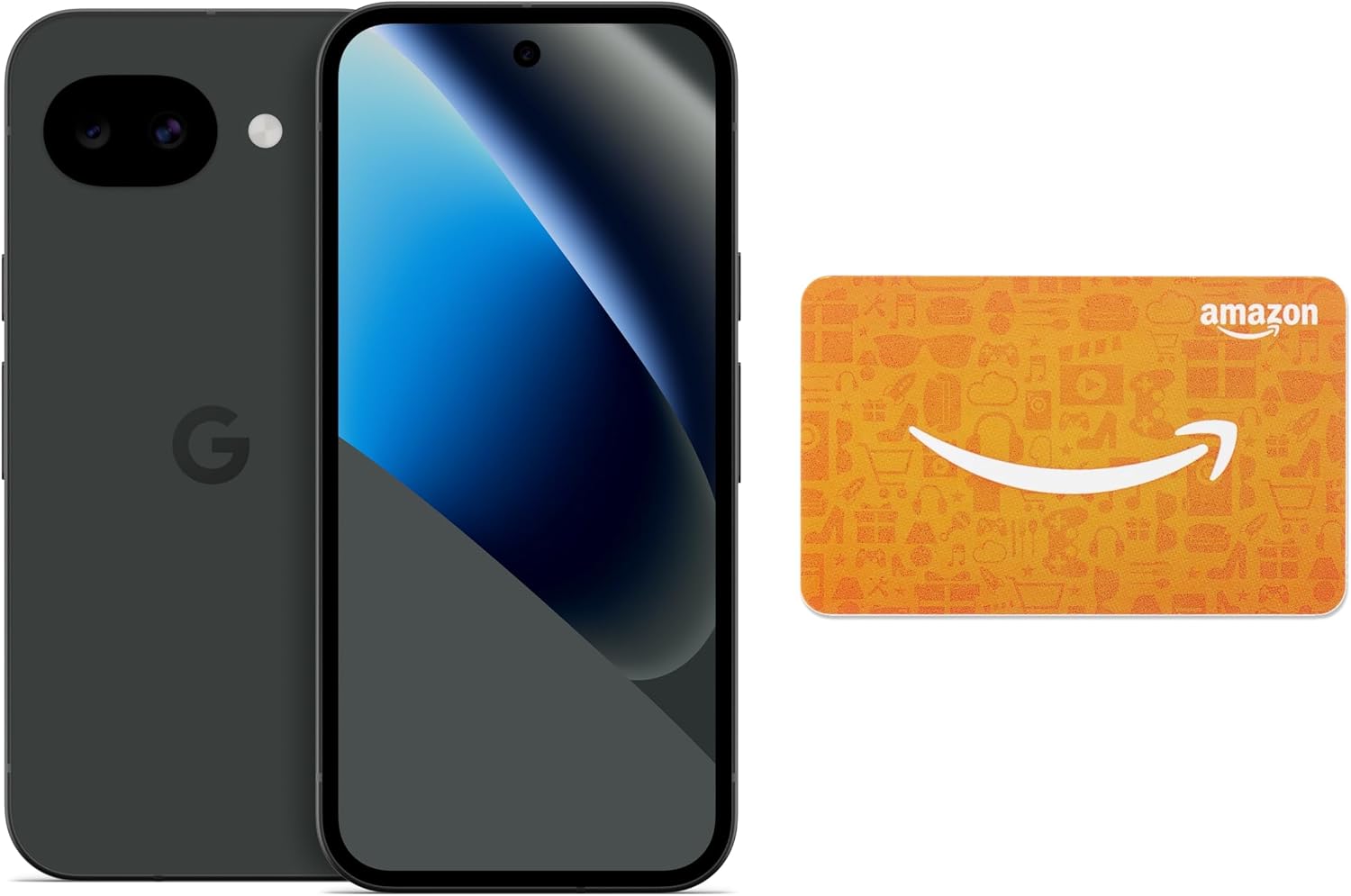 Google Pixel 10a - Obsidian - 128 GB with $100 Amazon Gift Card