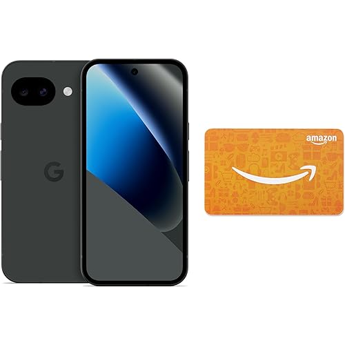 Google Pixel 10a - Obsidian - 128 GB with $100 Amazon Gift Card
