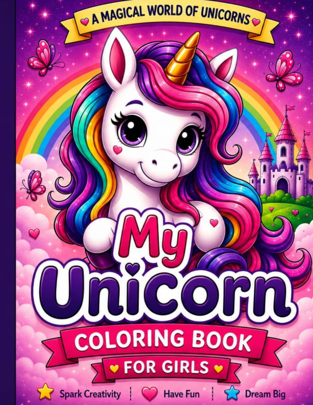 My Unicorn: A magical coloring book for kids