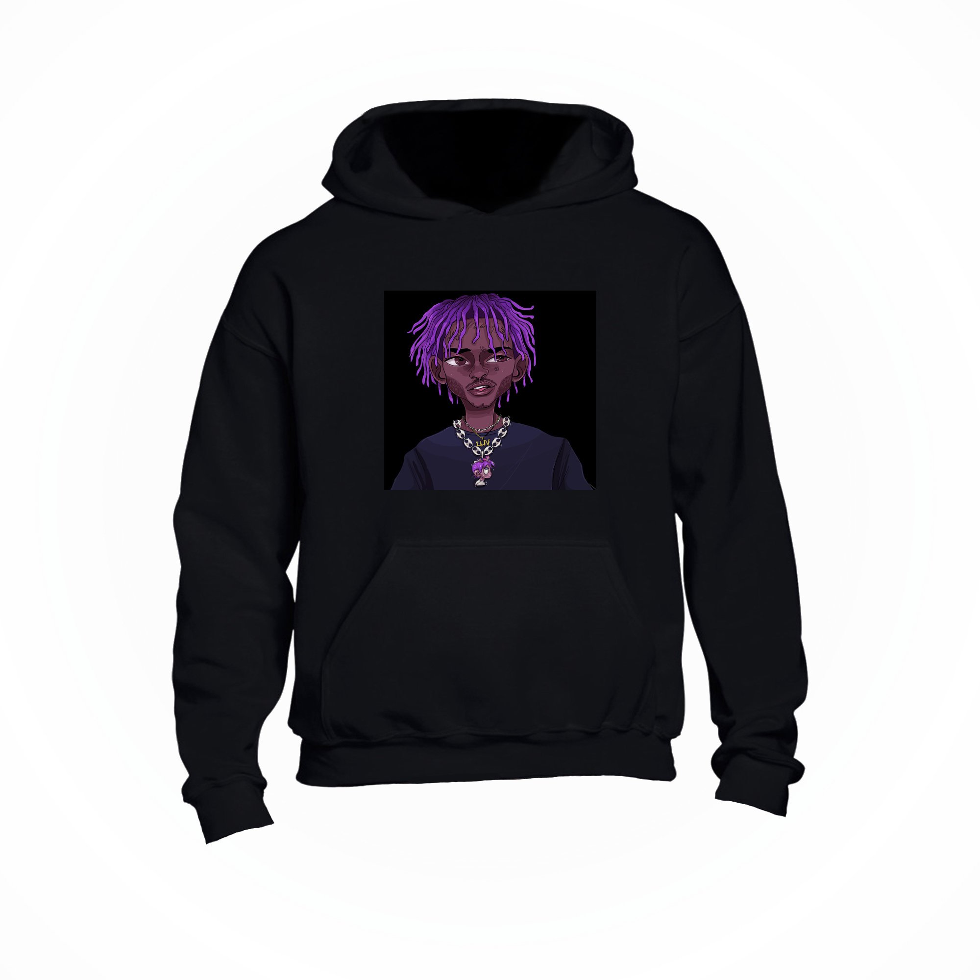 Zanq Lil Uzi Vert Abstract Fashion Adults Comfy Warm Unisex Hoodie Gym and Casual Wear Rewashable Durable Print Professionally Printed