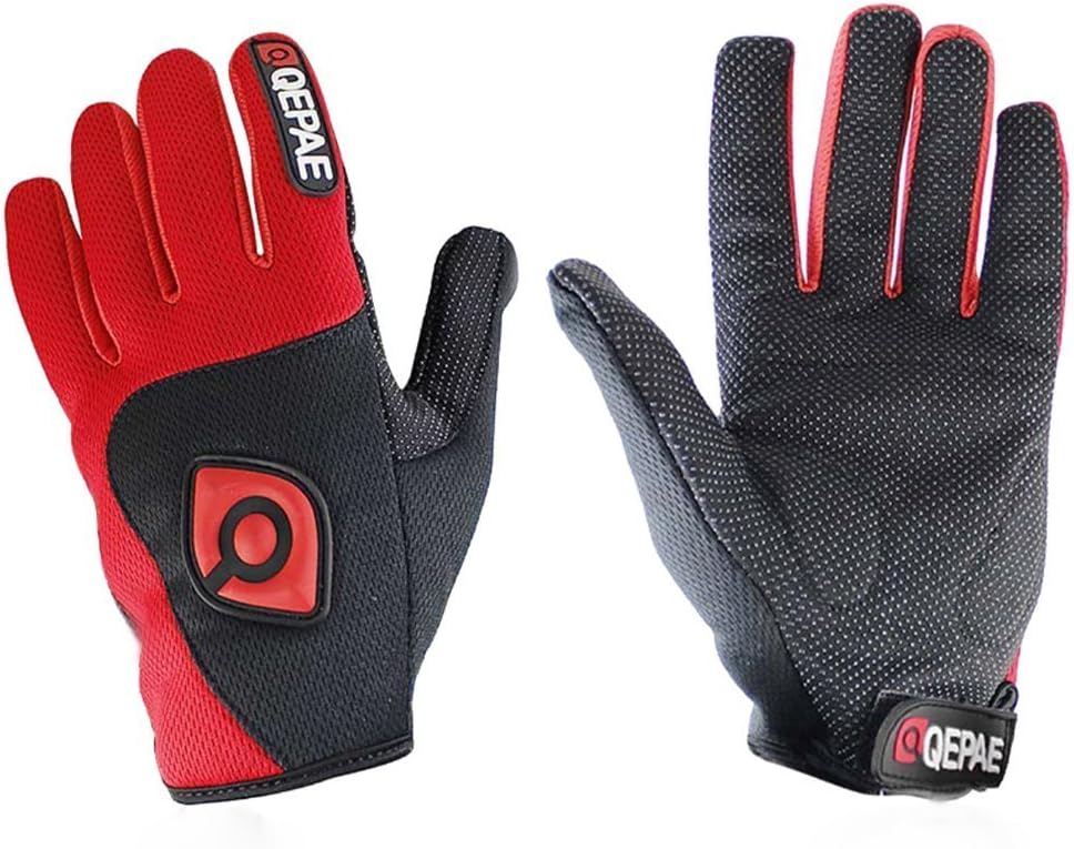 Full Finger Non-Slip Gel Pad Gloves Men's Women's Sportswear Cycling Riding Gloves Breathable