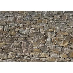 Deco Wall Paneles Decorativos Fotomural Stone Wall (muro de piedra) 3.68 x 2.54 m. Formato grande XXL! - Fotomurales Komar