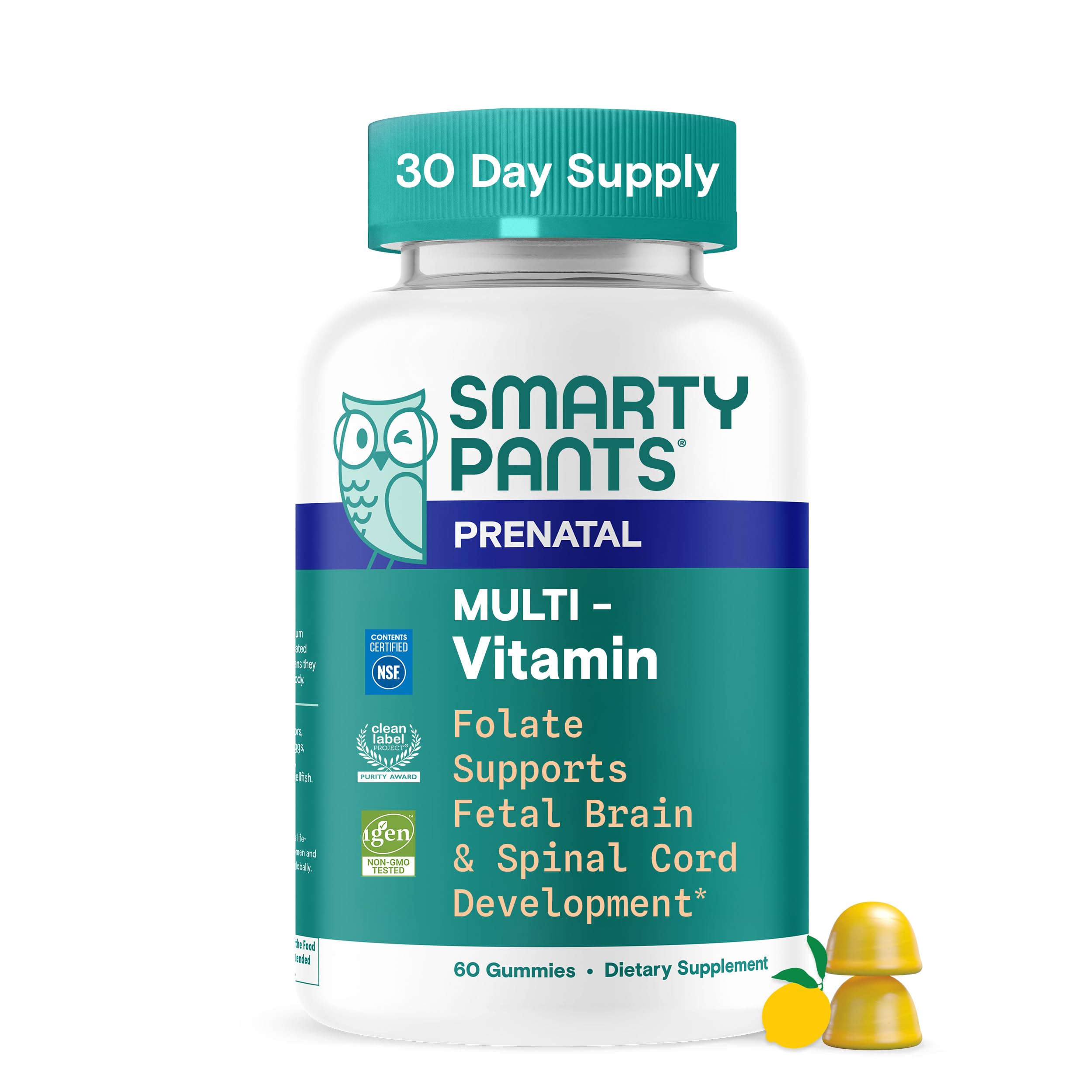 Prenatal Vitamins for Women, Multivitamin Gummies: Pre and Postnatal Vitamins, Biotin, Methylfolate, Vitamin D3, C, Vitamin B12, B6, A, K & Zinc, Inositol, 60 Count (30 Day Supply)