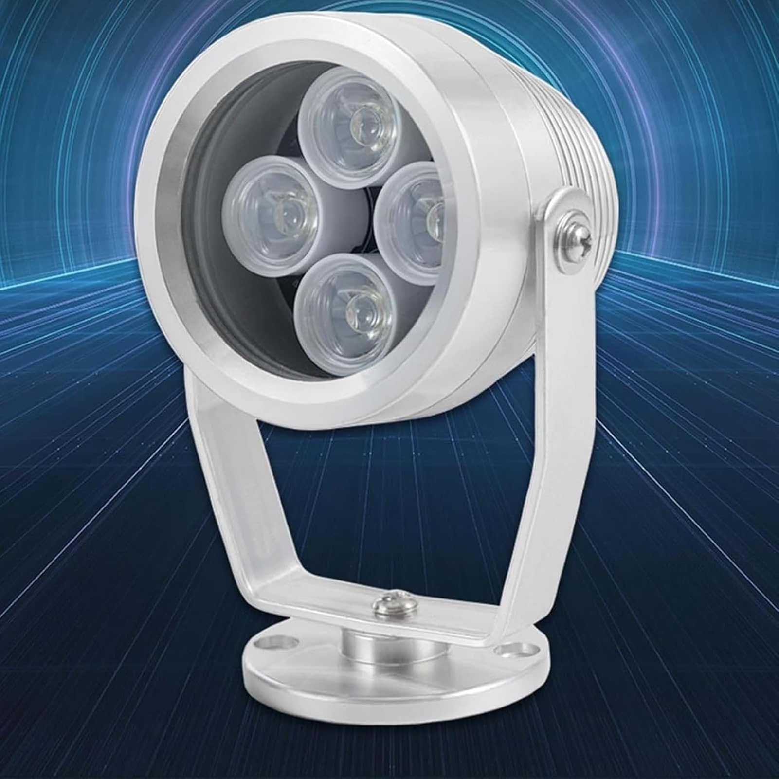Białe światło LED, Reflektor 12 V, Uzupełniające światła Noktowizor w pełnym kolorze do monitoringu, oświetlenie pomocnicze do postów kontroli społeczności