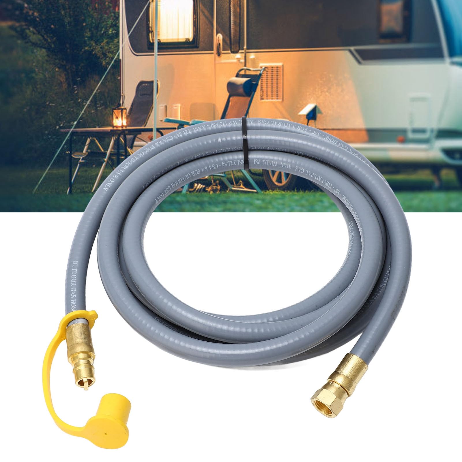 Alomejor Gas Hose Extension 12ft, Tough RV Grill Connector