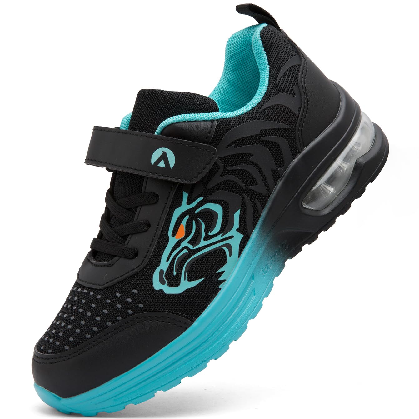 PiDaGlobal Kinder Sneaker Jungen Hallenschuhe Mädchen Outdoor Laufschuhe Klettverschluss Turnschuhe ​​Leichte Atmungsaktive SchulSportschuhe​