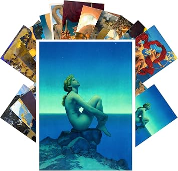 PIXILUV Vintage Postcards 24 pcs 4"x6" each People in Amazing Landscapes Vintage Notecards Saturated Hues Retro Greeting Card Reprint