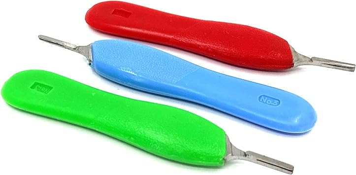 Scalple Handle # 3 with Ergonomic Handle Green
