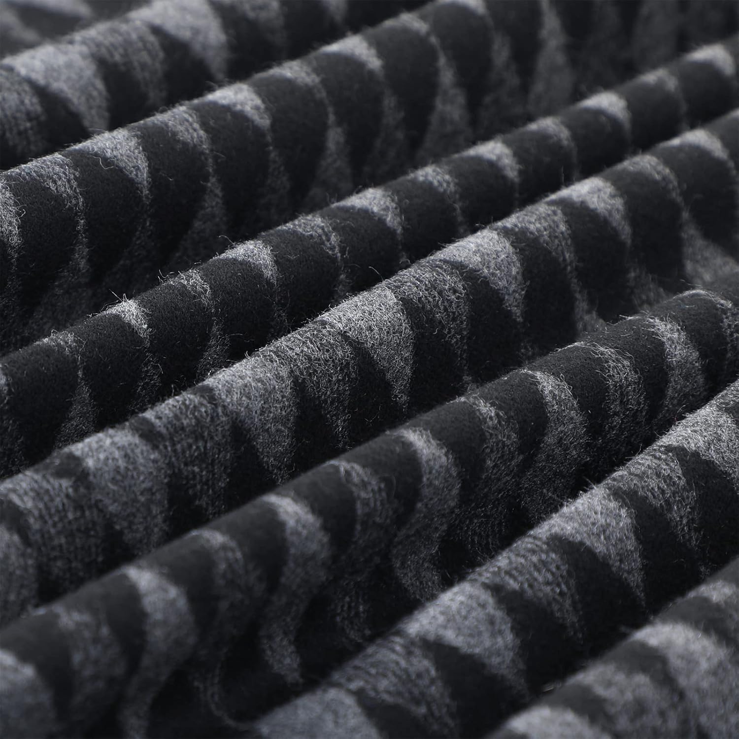 American Trends Mens Winter Warm Long Soft Scarf Plaid Tassel Scarf for Men Soft Classic Scarves - Image 4