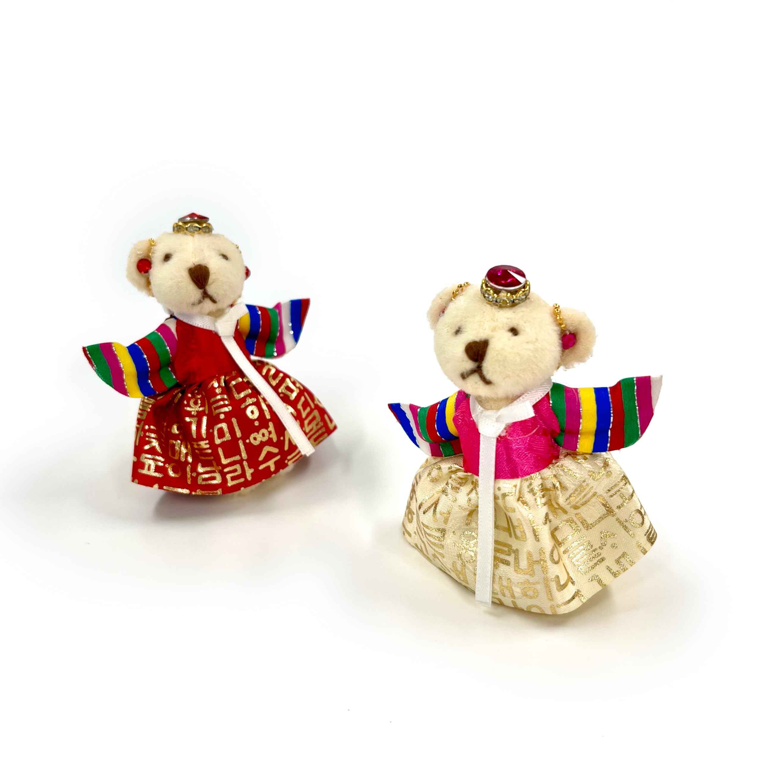 Amazon.com: Generic Korean Hanbok Cute Bear Keychains 2 Pack For