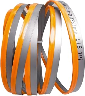 2 Pack 93" Bandsaw Blades, Metal Cutting, 93 x 3/4 x 0.035 Inch, Bi-Metal M42 Band Saw Blades, 5/8 TPI