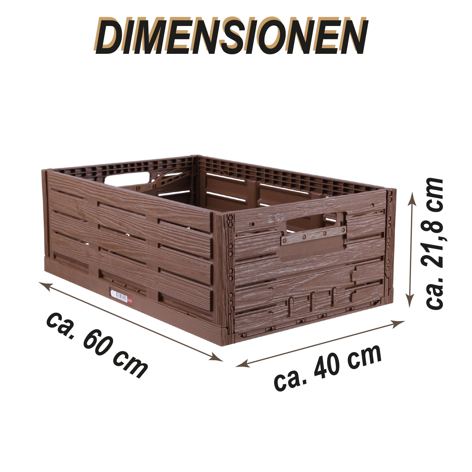 Faltbox in Holzoptik 40x30x16 dunkelbraun * schwarz Klappbox für Obst, Gemüse * Obstkiste Gemüsekiste Holz Faltbox in Holzoptik 40x30x16 dunkelbraun * schwarz Klappbox für Obst, Gemüse * Obstkiste Gemüsekiste Holz