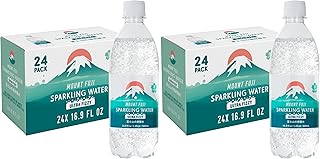 IRIS Sparkling Water Bottles, 16.9 fl oz, 48-Pack, Strong Carbonation from Mount Fuji Spring, Refreshing Ja...