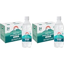 IRIS Sparkling Water Bottles, 16.9 fl oz, 48-Pack, Strong Carbonation from Mount Fuji Spring, Refreshing Japanese Natural Mineral Seltzer Carbonated Soda Water, Product of Japan