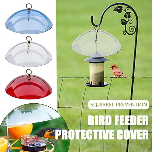 Miniatura 2 de Baffle para comedero de pájaros, comederos para pájaros a prueba de ardillas para exteriores, cubierta de lluvia para comederos de pájaros para