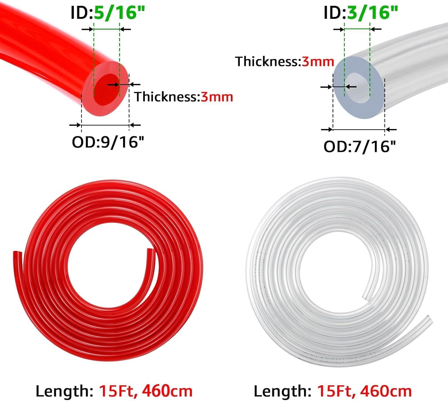 New Dual Co2 Regulator for Kegerator with Tank Wrench & 15FT Kegerator Beer Co2 Gas Line Kit for Home Brewing