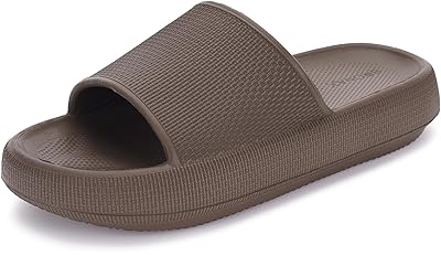BRONAX Pillow Slippers for Women and Men | House Slides Shower Sandals | Cushioned Thick Sole