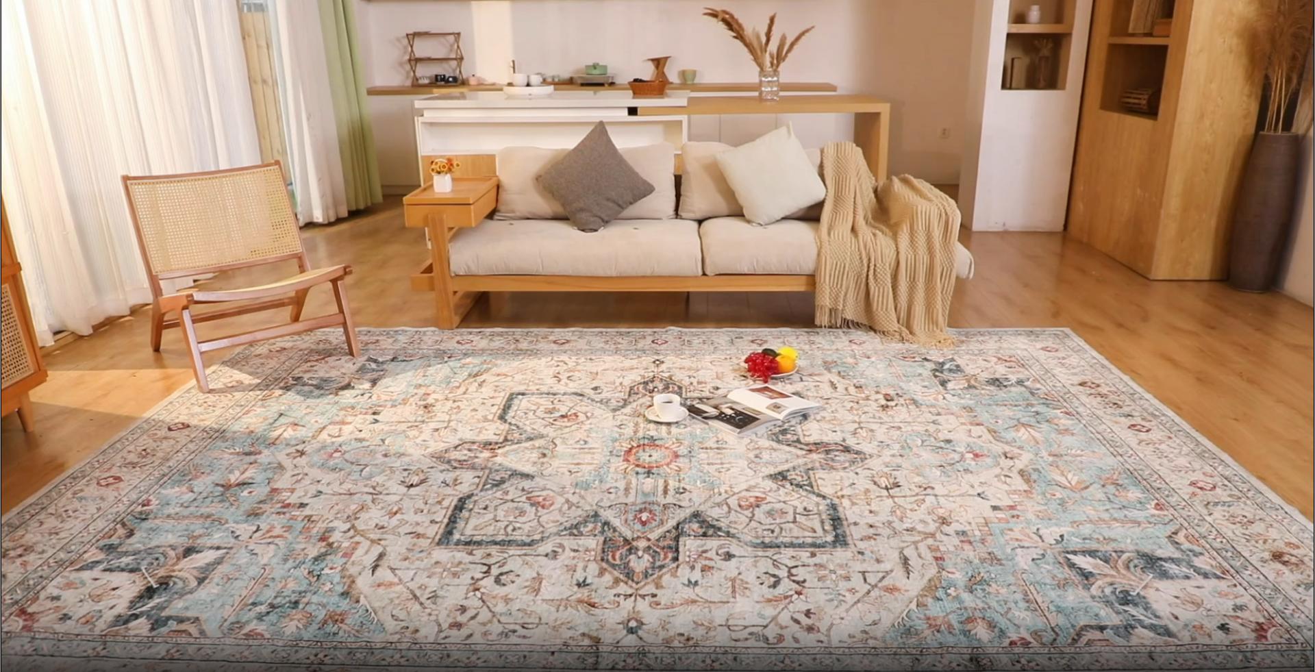 Tortania Area Rug 2x8 Runner Rugs - Washable Vintage Oriental