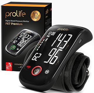 prolife PX7 Premium Blutdruckmessgerät Oberarm mit AFIB, Digitales Blutdruckmessgerät mit App, Blutdruckmessgerät Bluetooth, Blutdruckmanschette