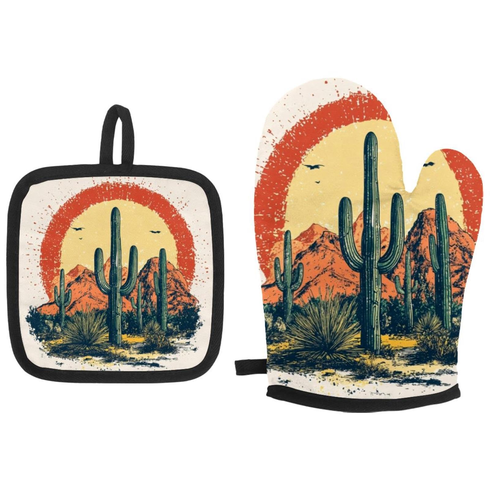 Maniques anti-chaleur Desert Vibes Outdoor pour manipuler vos plats et grils sans risque