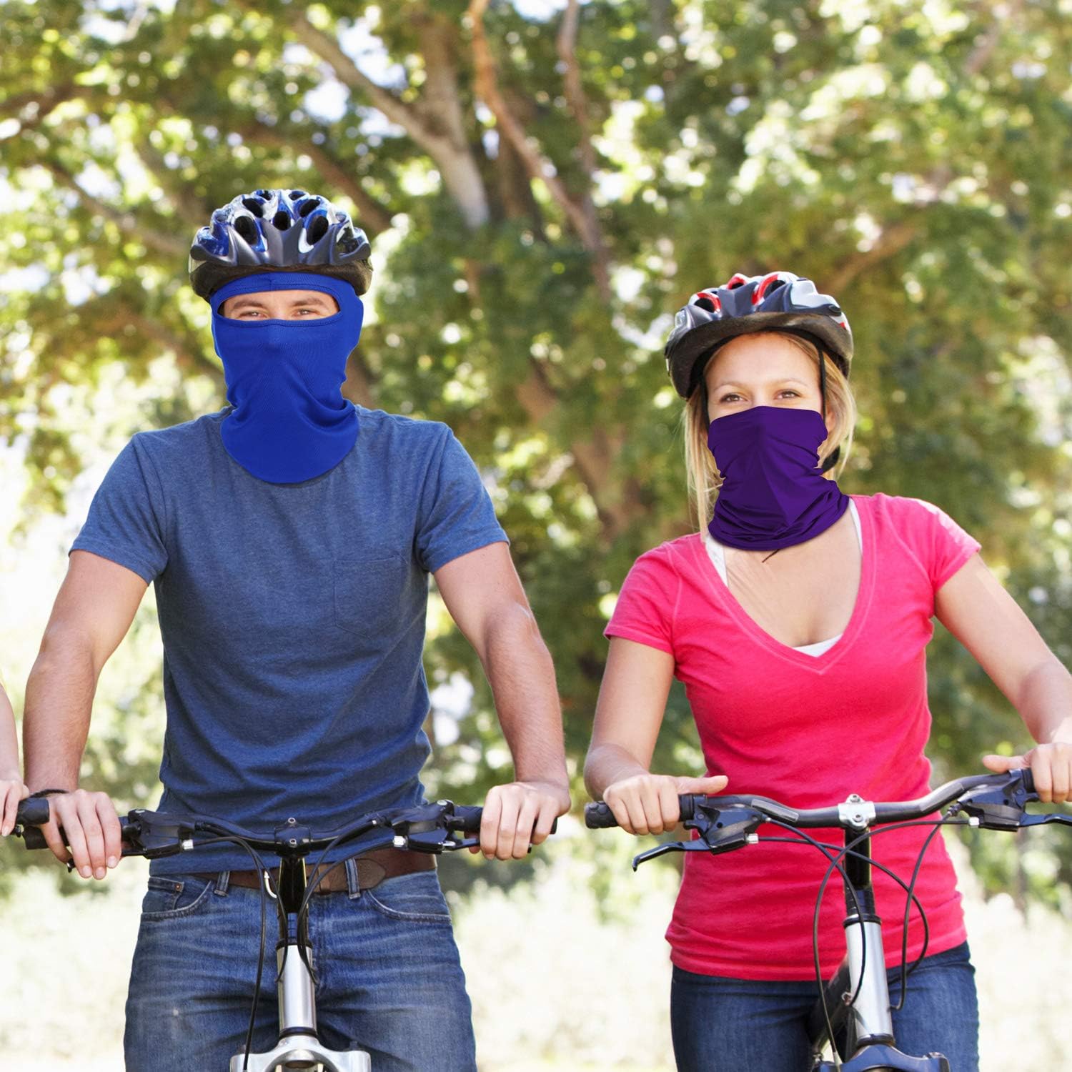 Syhood 6 Pcs Face Balaclava Cover Winter Windproof Mask Full Face Cover Polyester Ice Silk UV Protection for Outdoor Sports - Image 7