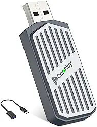 Adaptador CarPlay Sem Fio para Android e iPhone, Stage LinkFree 2 em 1 Mini CarPlay Com Fio para Sem Fio, Adaptador USB-C/USB Plug & Play Bluetooth para Carro, Controle Estável e Sem Atraso