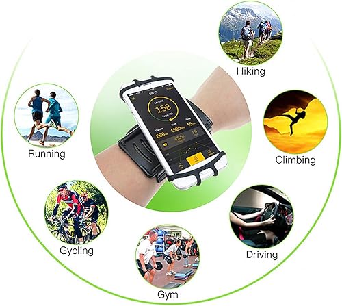 Miniatura 7 de Diyeeni Soporte de pulsera para teléfono, soporte giratorio de 360 grados para teléfono celular, funda para celular con banda de brazo, para 13 Pro,