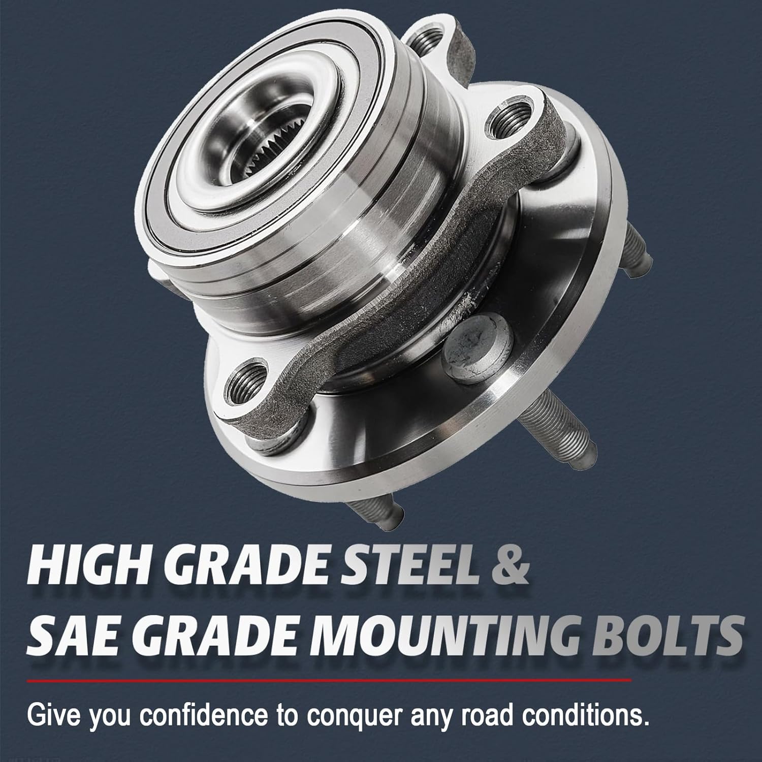 ALLCOMBO [5-Lug] Front or Rear Wheel Bearing Hub for 2011 2012 2013 2014 2015 2016 2017 2018 2019 Ford Explorer, 2013 2014 2015 2016 2017 2018 2019 Ford Police Interceptor Utility Replacement, 512460