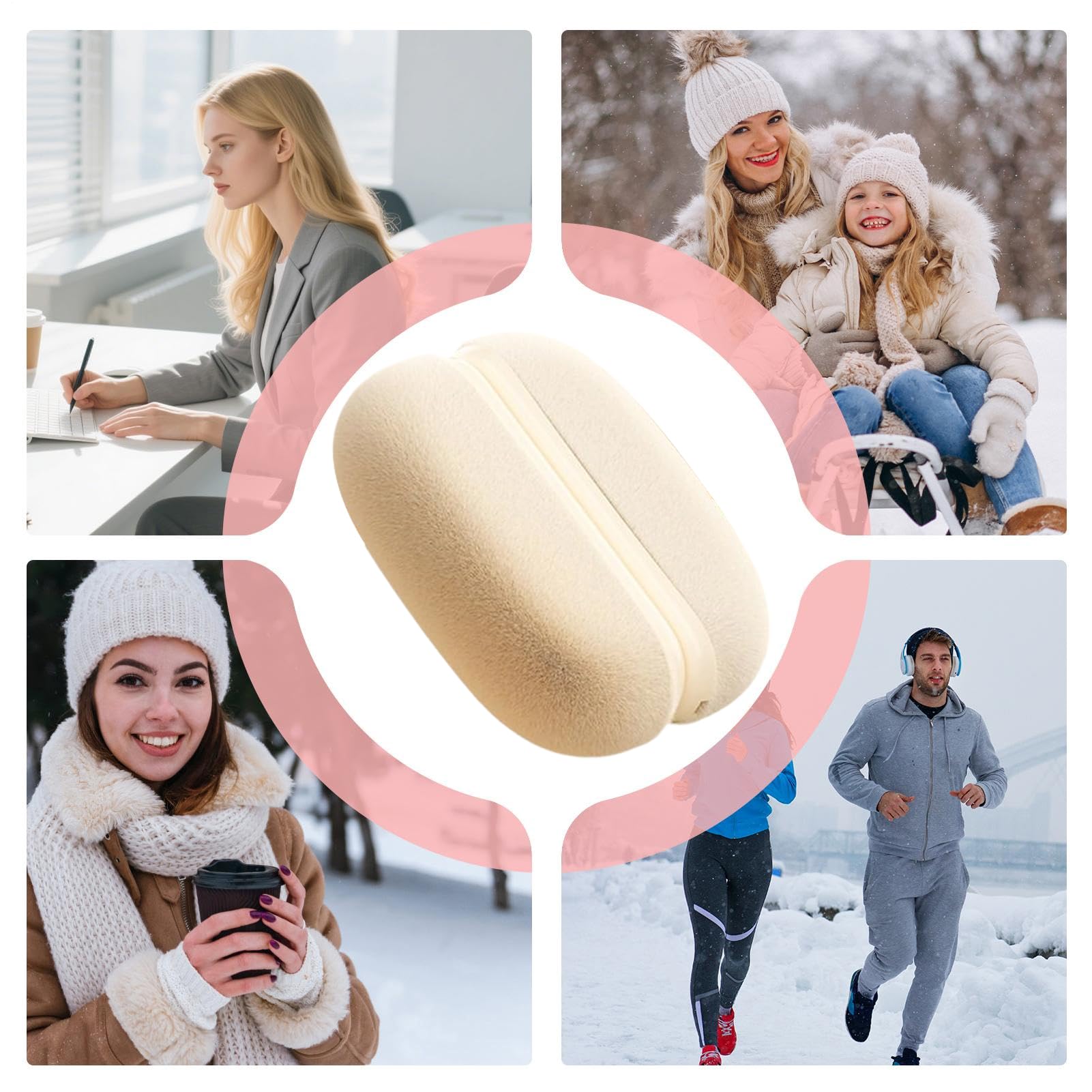 Scaldamani Magnetici Set Da 2 Con Riscaldamento Elettrico | Tascabili Ricaricabili 8000mAh Per Camping Inverno Attivita All Aperto Sport Innevati E Lavoro