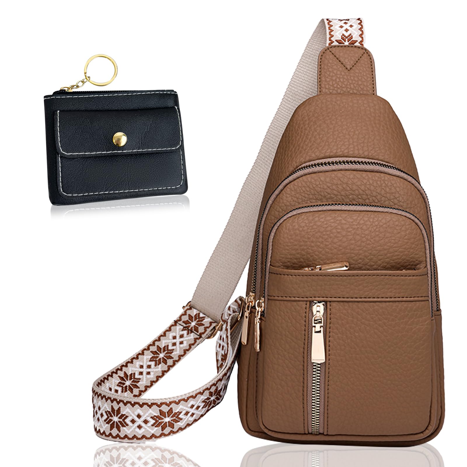 LYYCLFQ 2025 Crossbody Bag,Travel Small Sling Bag Crossbody Bags for Women-Vegan Leather Fanny Pack Crossbody Bags for Women