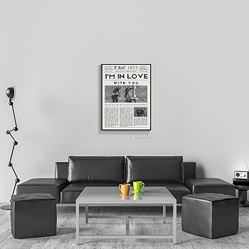 Amazon.com: XMJJQQ Vintage The 1975 Canvas Wall Art Healy