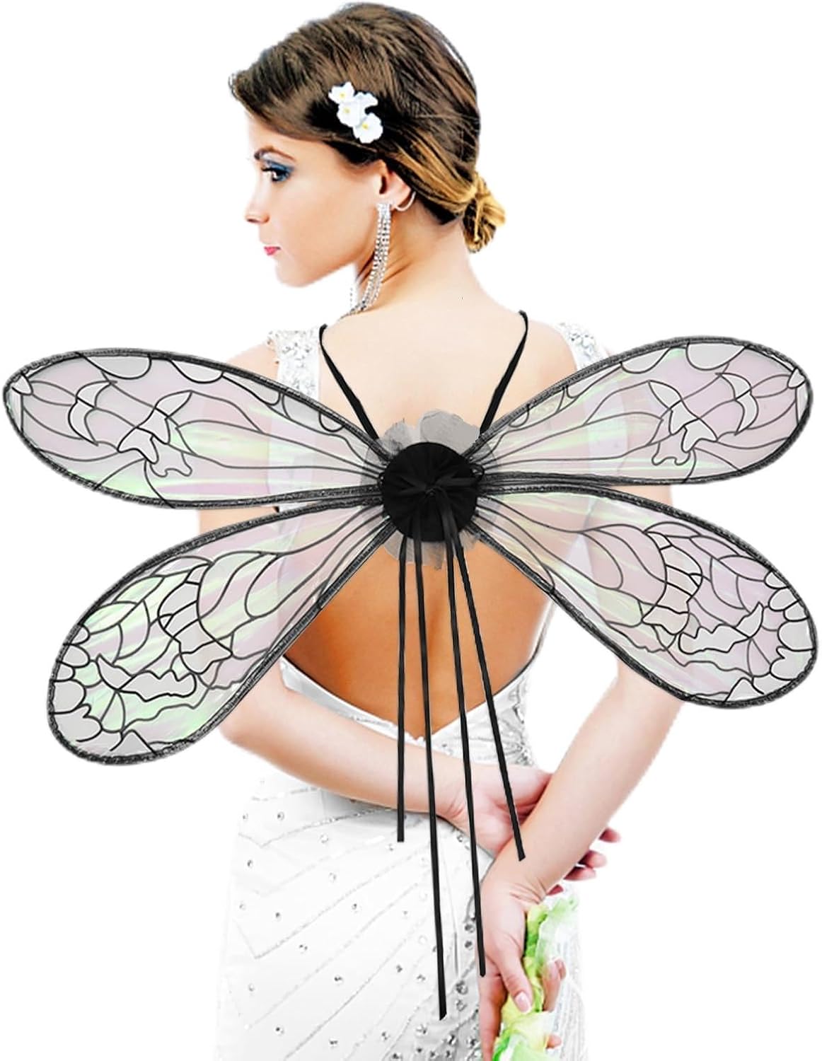 Hying Festival Costume Sparkle Adult Fairy Wings Wings Dress Up Accessories for Women