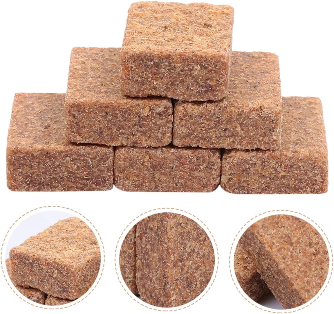 ibasenice 100pcs Camping Burning Blocks Easy Use Combustion Supporting Wax for Outdoor Cooking Grilling and Campfires Lightweight and Portable Fire Starter for