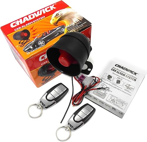 Miniatura 39 de Alarma de sirena de bocina de coche para coche de 12 V CC, sistema de protección de seguridad de alarma de coche universal con 2 controles remotos