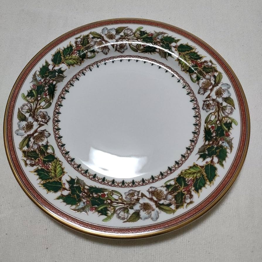 Amazon.co.jp: スポード クリスマスローズ 20センチ 16センチ プレート