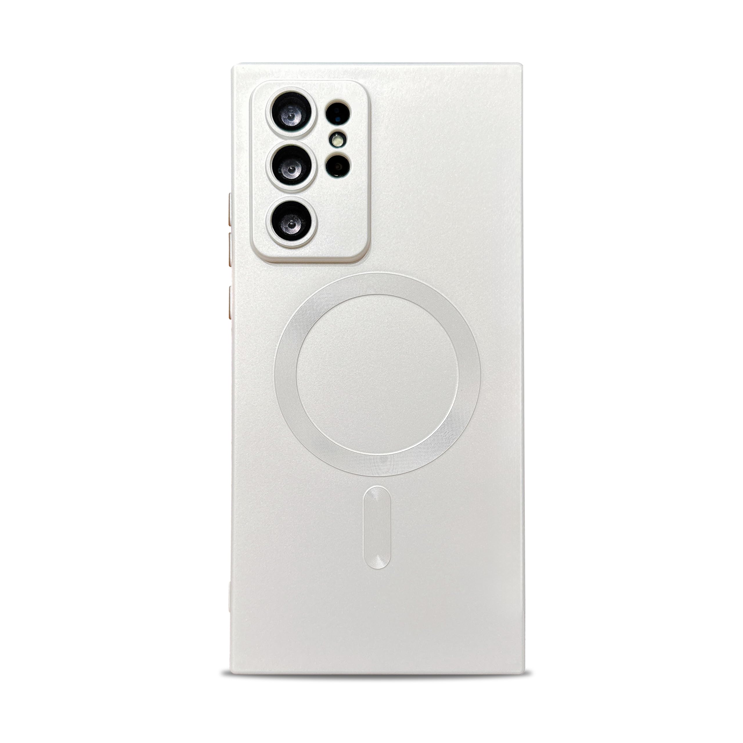 phylla for Samsung Galaxy Note 20 Ultra Phone case [Compatible with MagSafe] [Full Camera Protection Slim] Luxury Magnetic Solid Color Cover Soft Silicone Bumper for Note 20 Ultra 5g 6.9" (White)