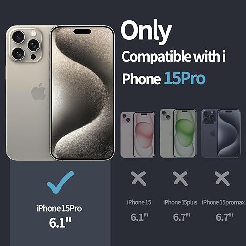 Miniatura 2 de K-arol G - Funda para iPhone 15 Pro, funda de silicona a prueba de golpes para iPhone 15 Pro de 6.1 pulgadas, diseño de Mañana Manana Sera Bonito