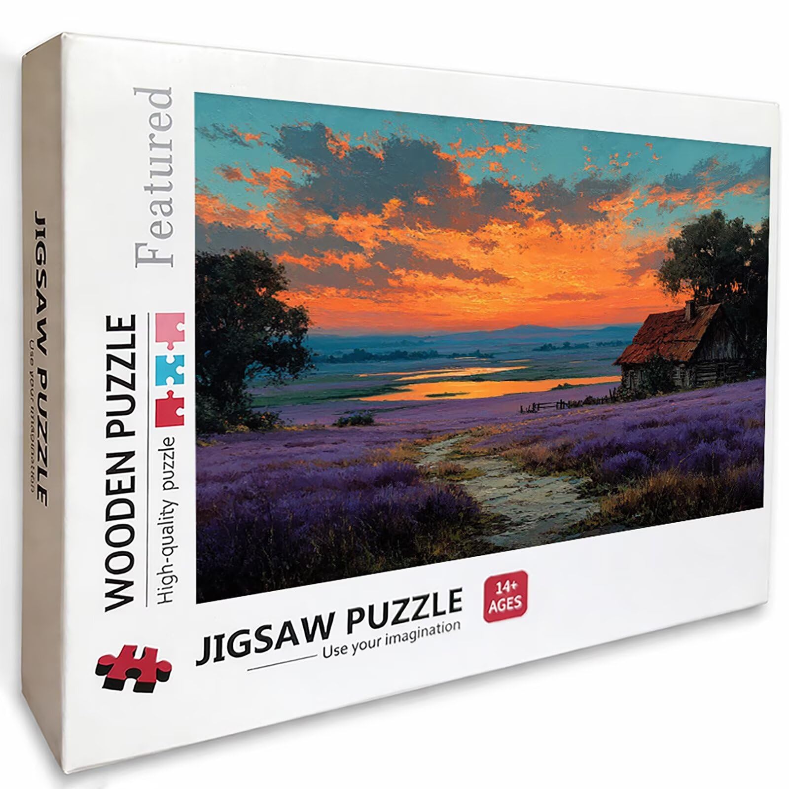 Kabine Puzzle 5000 Teile für Erwachsene, DIY Holzpuzzle 156x105cm, Holzpuzzle Erwachsene für Die Ganze Familie, Groß Deko Puzzles und Geschenke, Clevere Rätsel, Geschenk, (Sonnenuntergang) S-3850